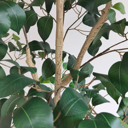 2.1M 82.68in Artificial Banyan Tree Faux Silk Plant Realistic Trunk Branches Potted Indoor Outdoor Decor 740-210