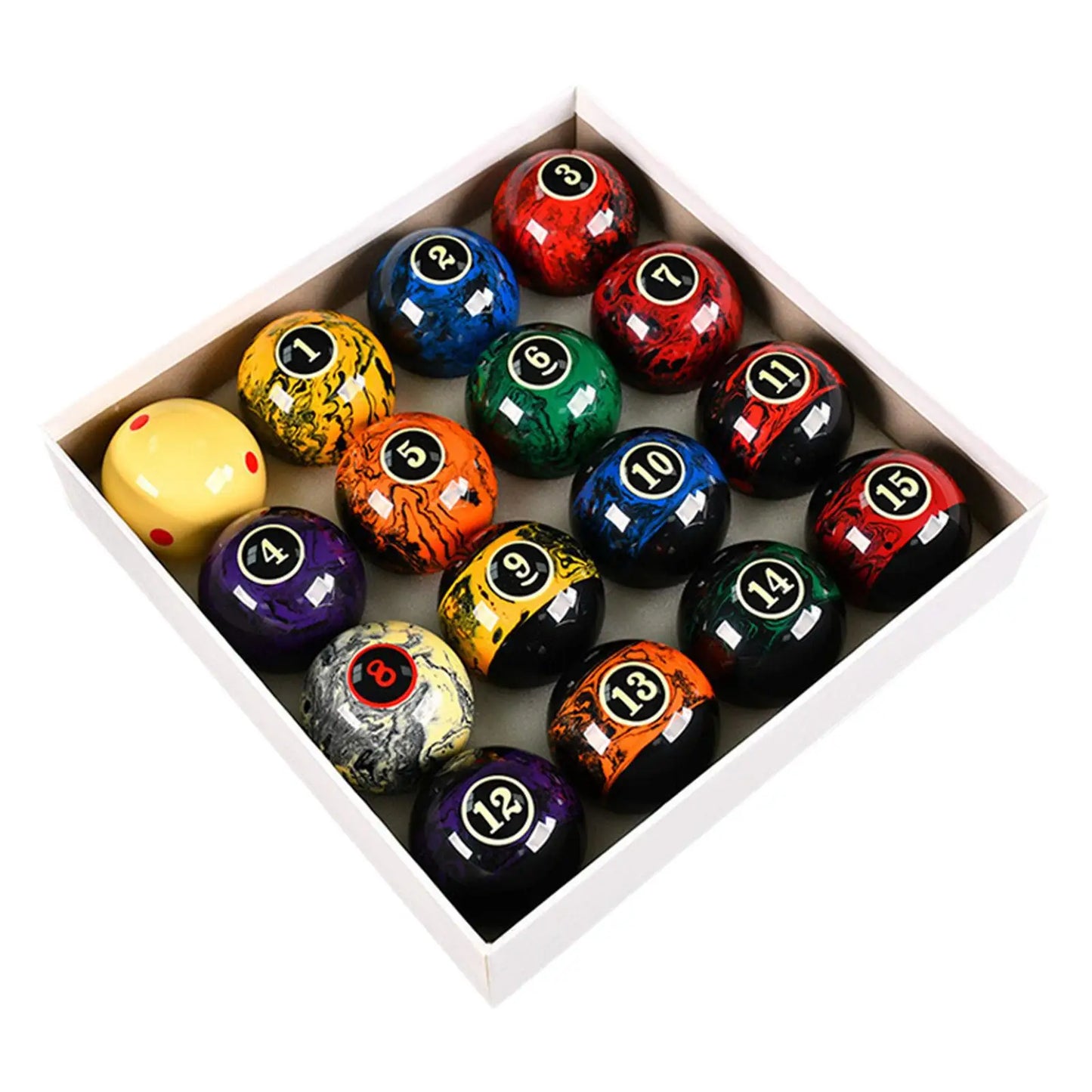 16 Pieces Billiard Balls Pool Table Balls for Game Rooms Recreation Game