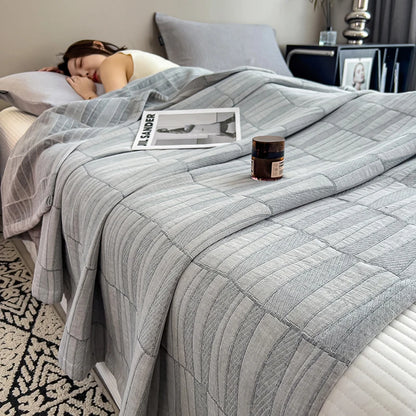 100% Cotton Blanket for Bed Breathable Lightweight Throws Blanket Soft Cozy Home Decoration Large Bed Cover Boho Towel Blankets
