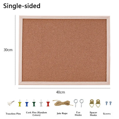 Pictures Wall Plate DIY Cork Display Panel Soft Decorative Cork Board Wood Hanging Photo Background