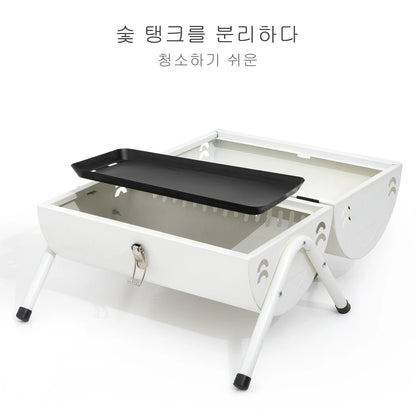 BISINNA Outdoor Multifunctional Portable Barbeque Stove Camping BBQ Charcoal Grill With Dual Side Camping Supplies