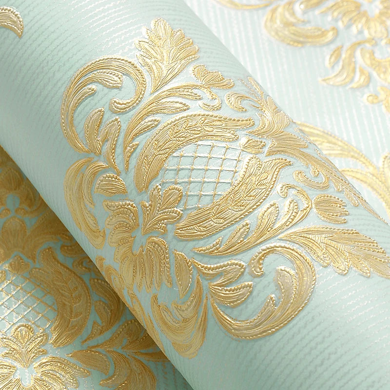 European Style Wallpaper For Bedroom Walls 3D Damascus Non-woven Dining Living Room Sofa TV Background Wall Papers Home Decor