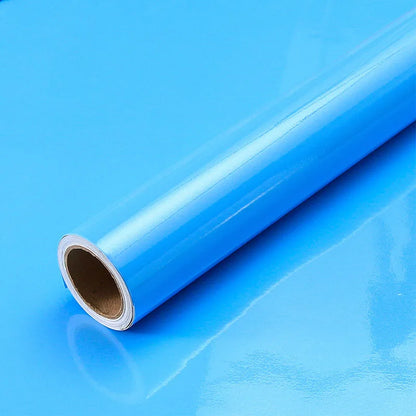 Cabinet Self-adhesive Paper Furniture Renovation Waterproof Thick Paint Wallpaper Pearlescent Wardrobe Solid Color PVC Wallpaper