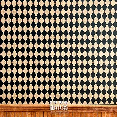 1:12 DIY Dollhouse (20x28cm)Adhesive Wallpaper on The Back for Kitchen(viscous) Living Room Bedroom Floor Decoration Accessories