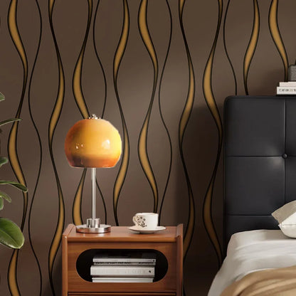 1 Roll Modern 3D Wallpaper Water Ripple Non-Woven Wallpaper Home Decor Tv Background Wallpaper Wall Sticker Living Room Home Decor