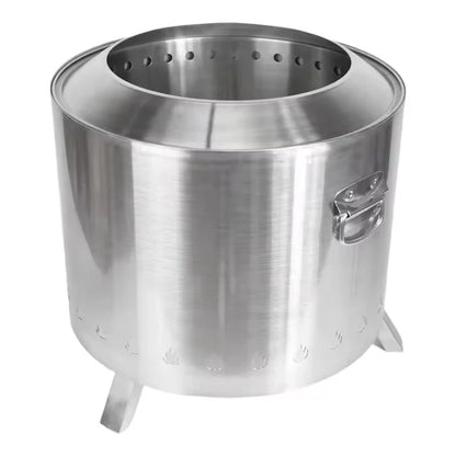 Outdoor Stainless Steel Bonfires Brazier Smokeless Stove Charcoal Portable Camping Fire Pit Wood Burning Lightweight Fireplace
