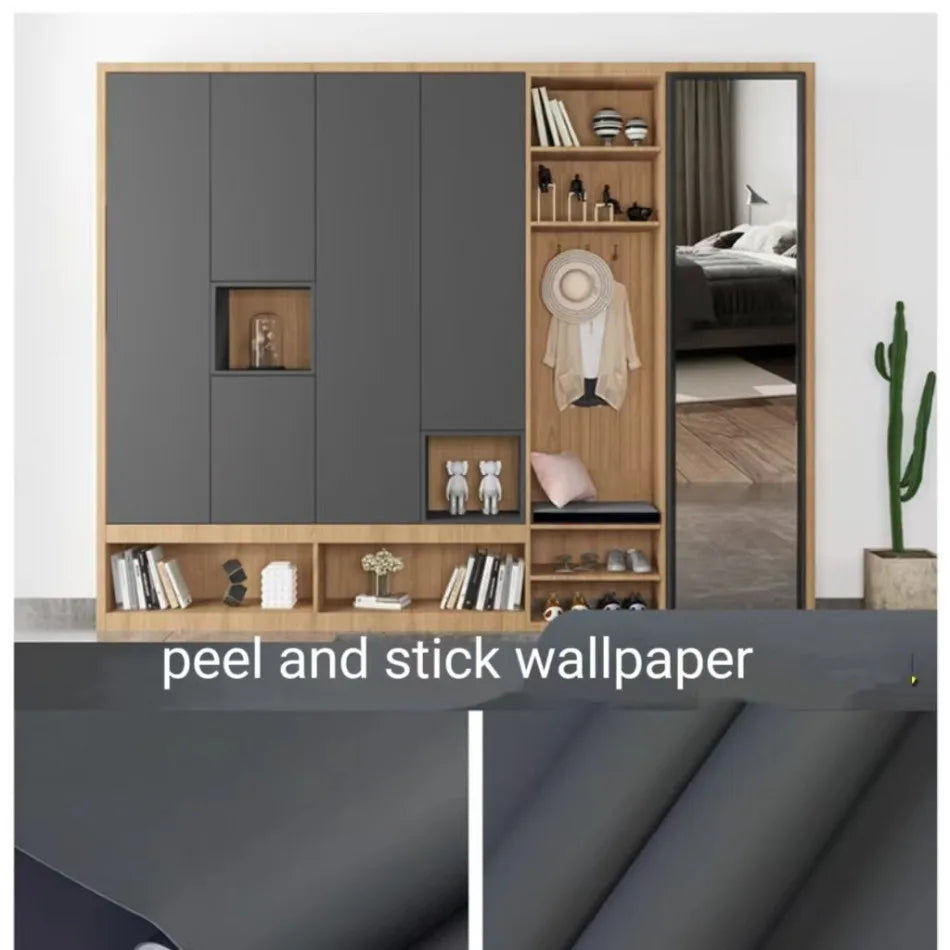 Baby Skin Sensation Thick Self Adhesive Waterproof PVC Wallpaper Muebles Furniture Kitchen Cabinets Armoire Oil Proof Stickers