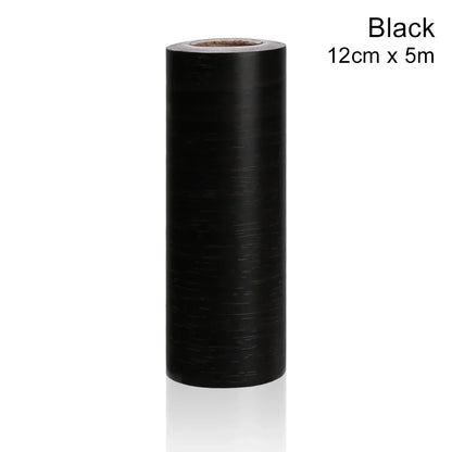 Self-adhesive PVC Waterproof Wood Waist Line Wallpaper Skirting Line Wall Border Stickers Home Decor