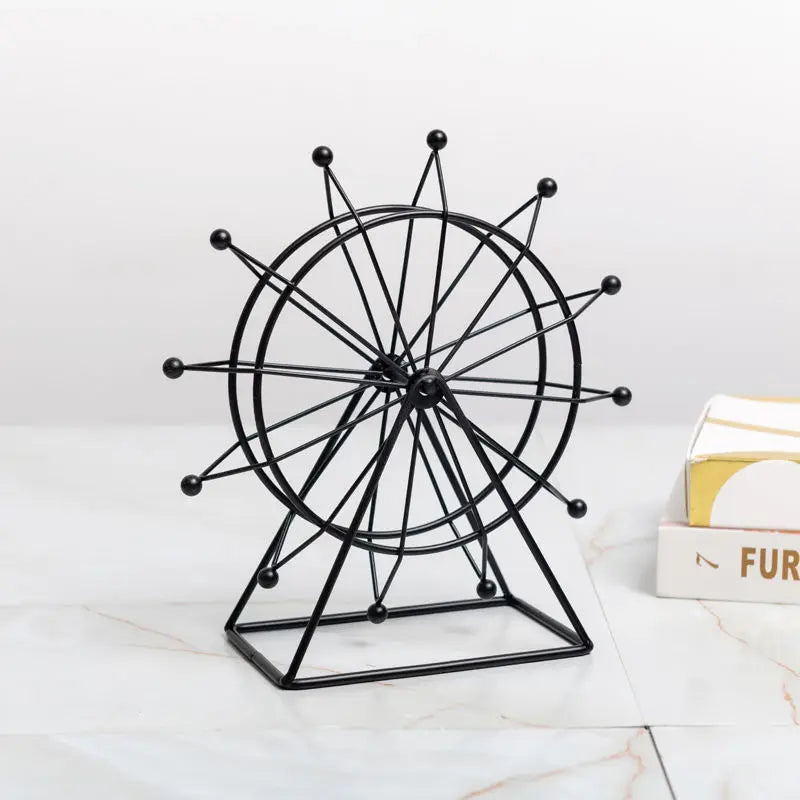 Nordic Iron Ferris Wheel Ornaments Creative Living Room Office Desktop Indoor TV Wine Cabinet Decoration Small Furnishings