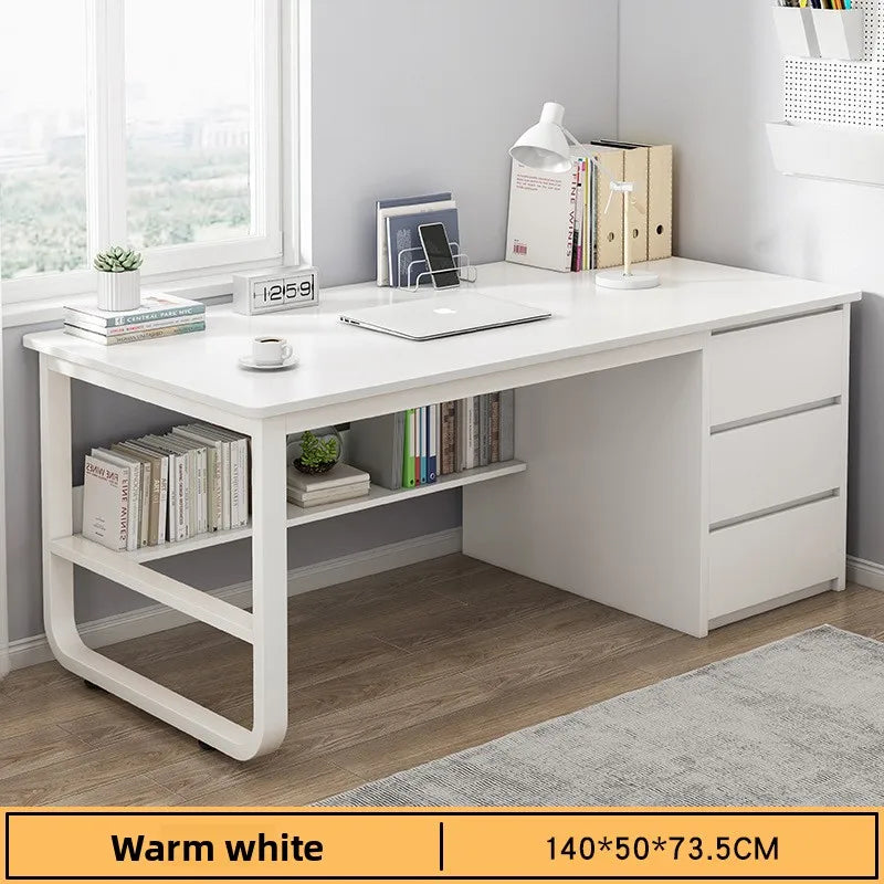 Desk Desktop Computer Desk Simple Home Desk Student Bedroom Bookshelf Integrated Writing Desk