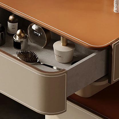 Cream Style Italian Dressers Space Saving Vintage Premium Aesthetic Dressing Tables Unique Design Vaniti Bedroom Furniture