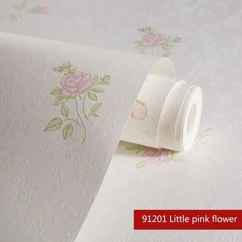 Wallpapers Home Decor Non Woven Fresh Small Floral Wall Paper Pastoral Warmth Romantic Girl Bedroom Living Room Wallpaper