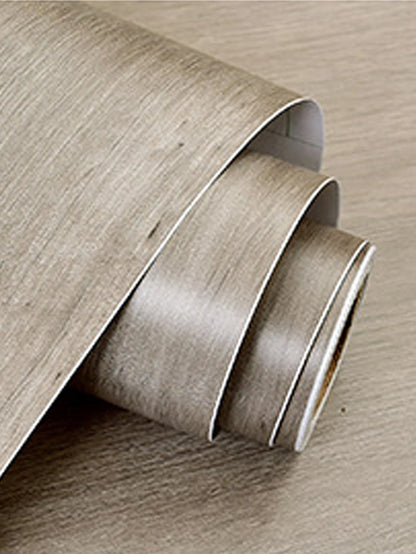 Self-Adhesive Wallpaper, Wood Grain, Thickened Contact Paper, Peel and Stick, Waterproof, Removable Furniture Refurbishment