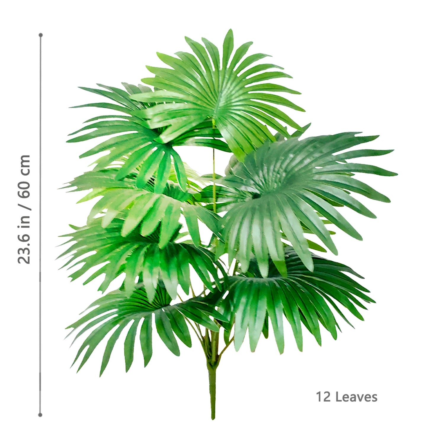 Artificial Palm Tree - Large Fake Tropical Plant Suitable for Indoor Outdoor Decoration Without Pot