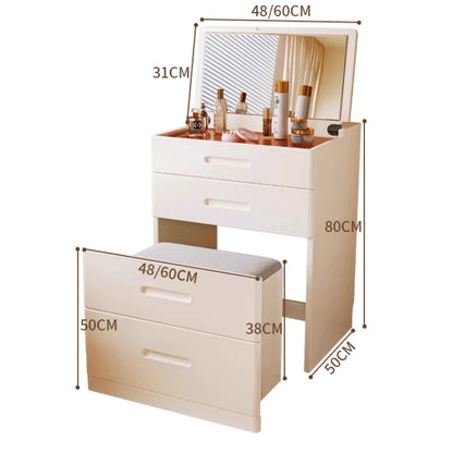 Girls Rustic Dressing Table Miniature Storage Solid Wood Dressing Table Simple Vanity Penteadeira De Maquiagem House Accessories