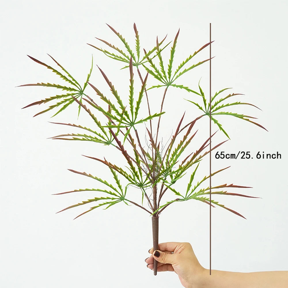 Nearly Natural Peacock Wood with 12 Leaves Artificial Plant for Indoor Outdoor Home Office Table Centerpieces Party Decor