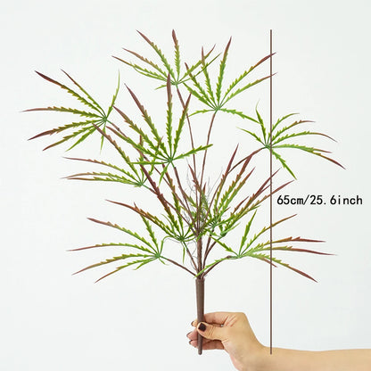 Nearly Natural Peacock Wood with 12 Leaves Artificial Plant for Indoor Outdoor Home Office Table Centerpieces Party Decor