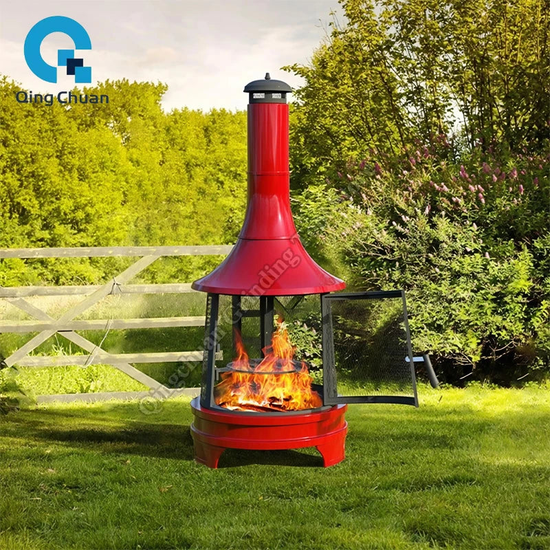 Firewood Stove Fire Pit Grill Charcoal Craftsman Vintage Barbecue Grill Villa Garden Brazier Outdoor Garden Heating Fire Pit