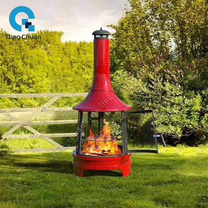 Firewood Stove Fire Pit Grill Charcoal Craftsman Vintage Barbecue Grill Villa Garden Brazier Outdoor Garden Heating Fire Pit