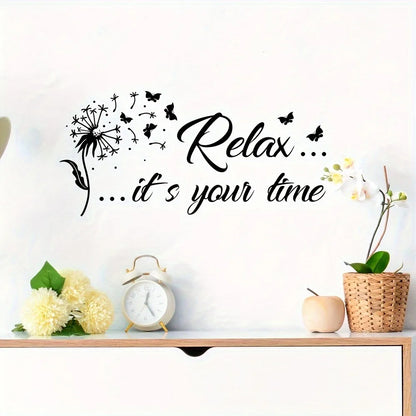 Relax It's Your Time Wall Sticker Decals Home Decor For Hallway Wall Stickers Waterproof Wallpaper