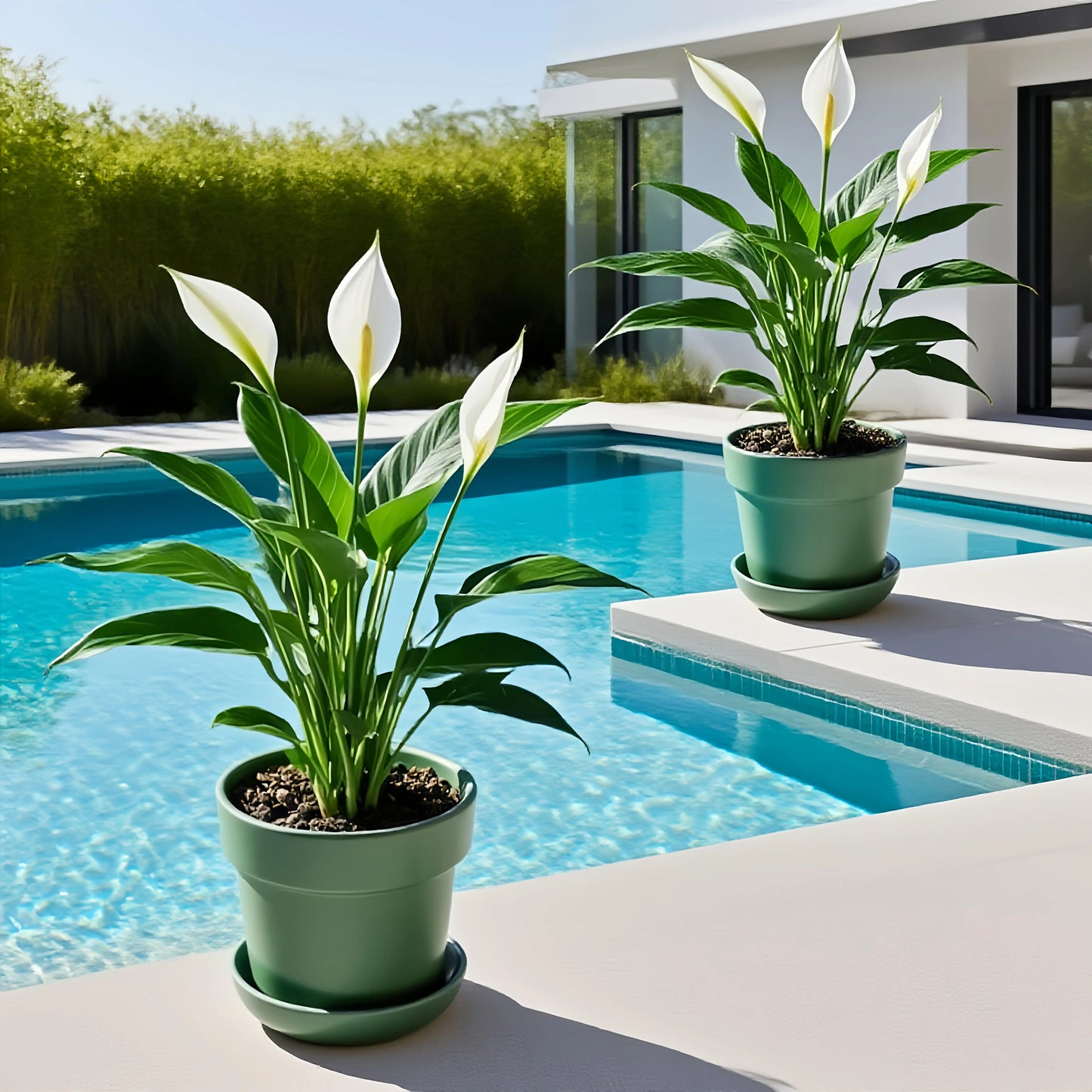 1/2pcs Large Artificial Plant and Flower set Realistic Indoor/Outdoor Fake with Foliage - All- Wedding/Residential Decor