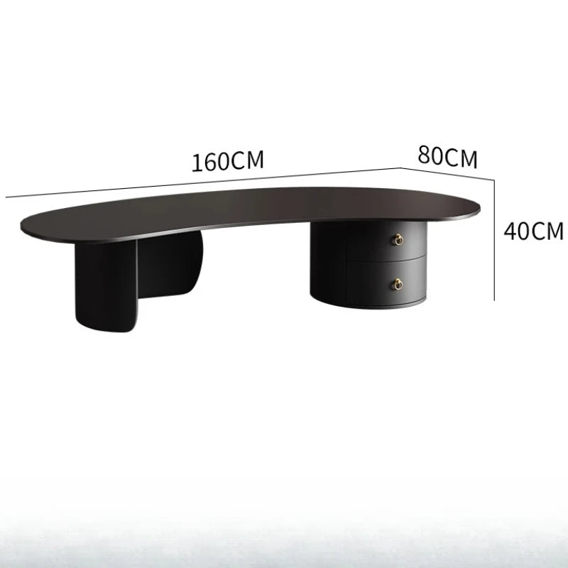 Irregular Modern Coffee Table Accessories Black Small Outdoor Coffee Tables Living Room Drawers Table Basse De Salon Home Decor