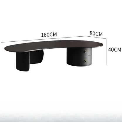 Irregular Modern Coffee Table Accessories Black Small Outdoor Coffee Tables Living Room Drawers Table Basse De Salon Home Decor
