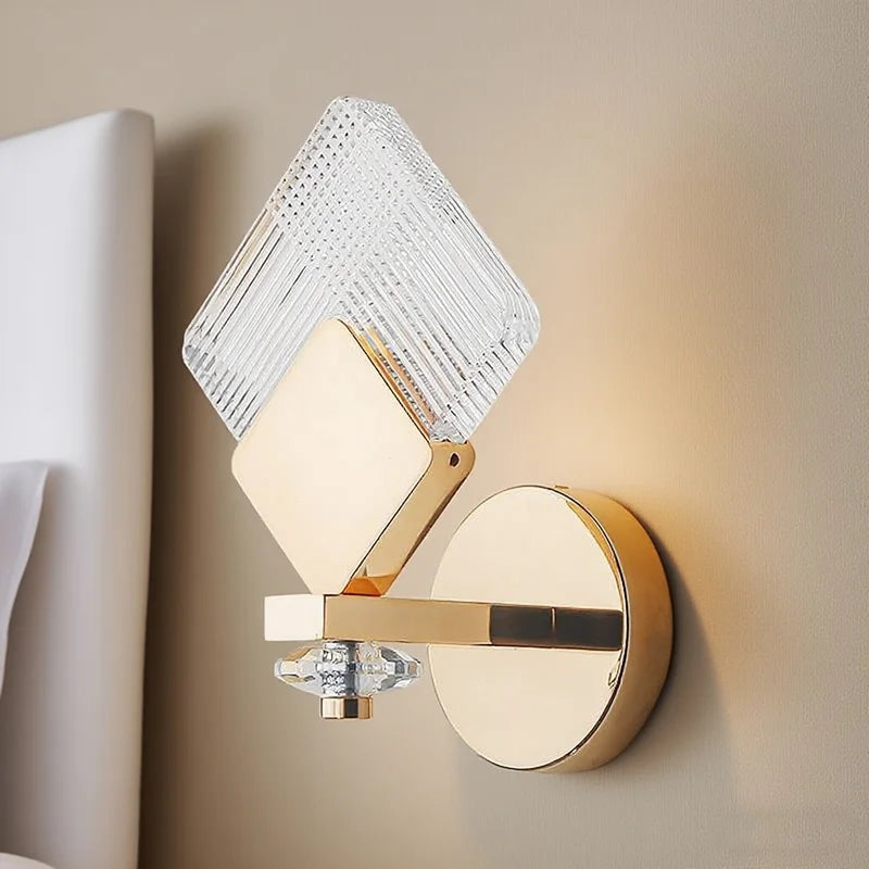 Living Room Background Acrylic Wall Lamp Bedroom New Style Light Luxury Corridor Decoration Bedside Lighting