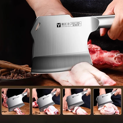 XTL Kitchen bone chopping knife, bone chopping knife, stainless steel cutting tool, thickened and weighted