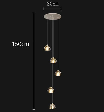 Modern home decoration crystal chandeliers for hall, staircase, indoor lighting fixtures, ceiling lamps, living room exquisite i