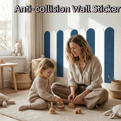 10 pieces/set Self-adhesive Anti-collision Wall Sticker Solid Color Thickening Moisture Resistant Wallpaper Waterproof