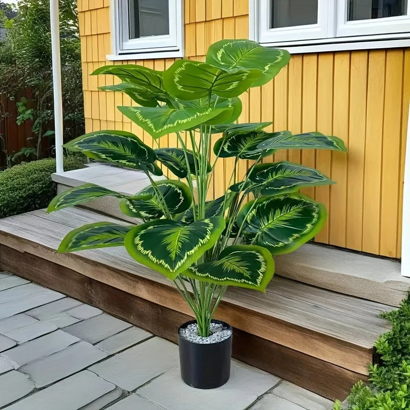 24Leaves Giant Artificial Plants Tree Realistic Full Lush Greenery Indoor Outdoor All-Season Decor for Home Wedding Party New