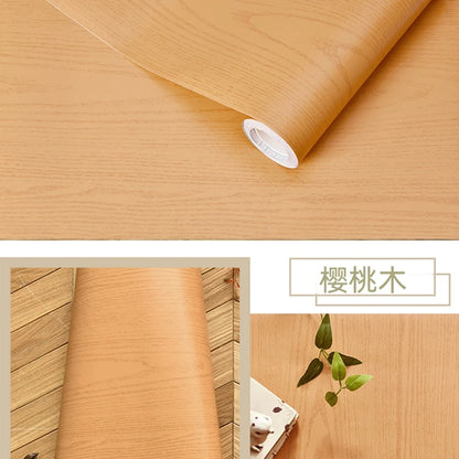 Wood Pattern DIY Self Adhesvie Waterproof Wallpaper Vinyl Wall Stickers Film for Furniture Renovation Stickers Home Stick Decors