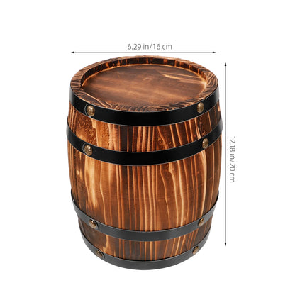 Oak Ornaments Decor Barrels Decorative Props Decorations Table Party Retro for
