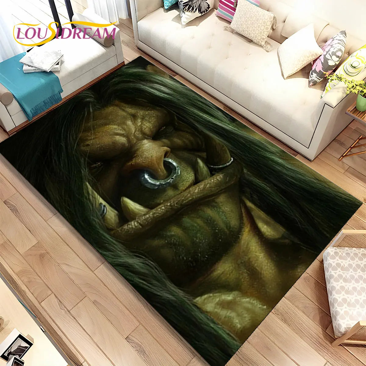 World of Warcraft,WOW ,Game Gamer Area Rug,Carpet Rug for Living Room Bedroom Sofa Doormat Decoration, Kid Non-slip Floor Mat 3D