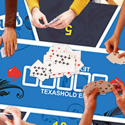 Poker Table Mat Poker Game Tablecloth Rubber Layout Mat Tabletop Holdem Mat For Home Entertainment Board Game Rooms Friend