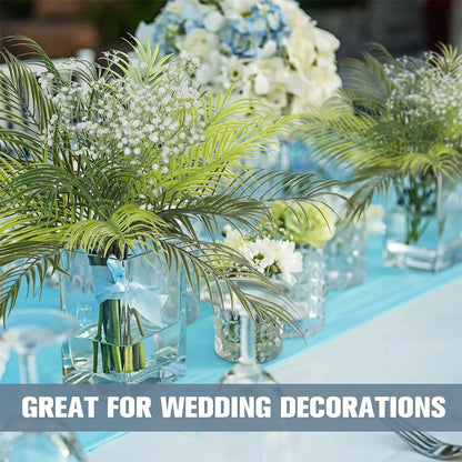 Artificial Tropical Plants 20.47 in Fake Palm Plant Branch Green Leaves for Home Garden Office Jungle Carnival Decoration