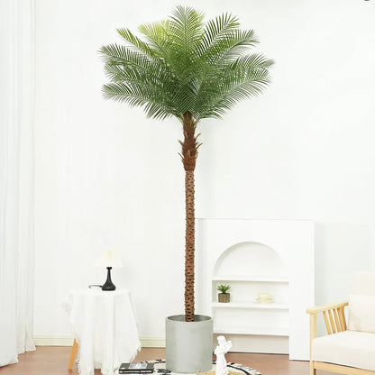 Large Artificial Coconut Tree 200CM To 240CM Fake Palm Tree Tropical Simulation Plant Outdoor Indoor Home Garden Decoration