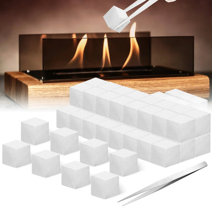 48PCS Ceramic Wool Wick for Tabletop Fire Pit Bioethanol Fireplace Sponge Ceramic Fiber Insulation Cotton Core