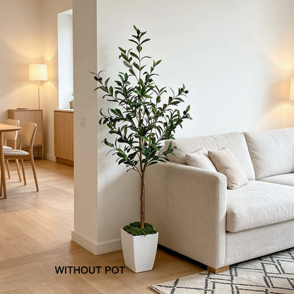 120-180cm Artificial Olive Tree Plant Indoor Outdoor Ornament Fake Plant for Home Garden Balcony Living Room Decoration