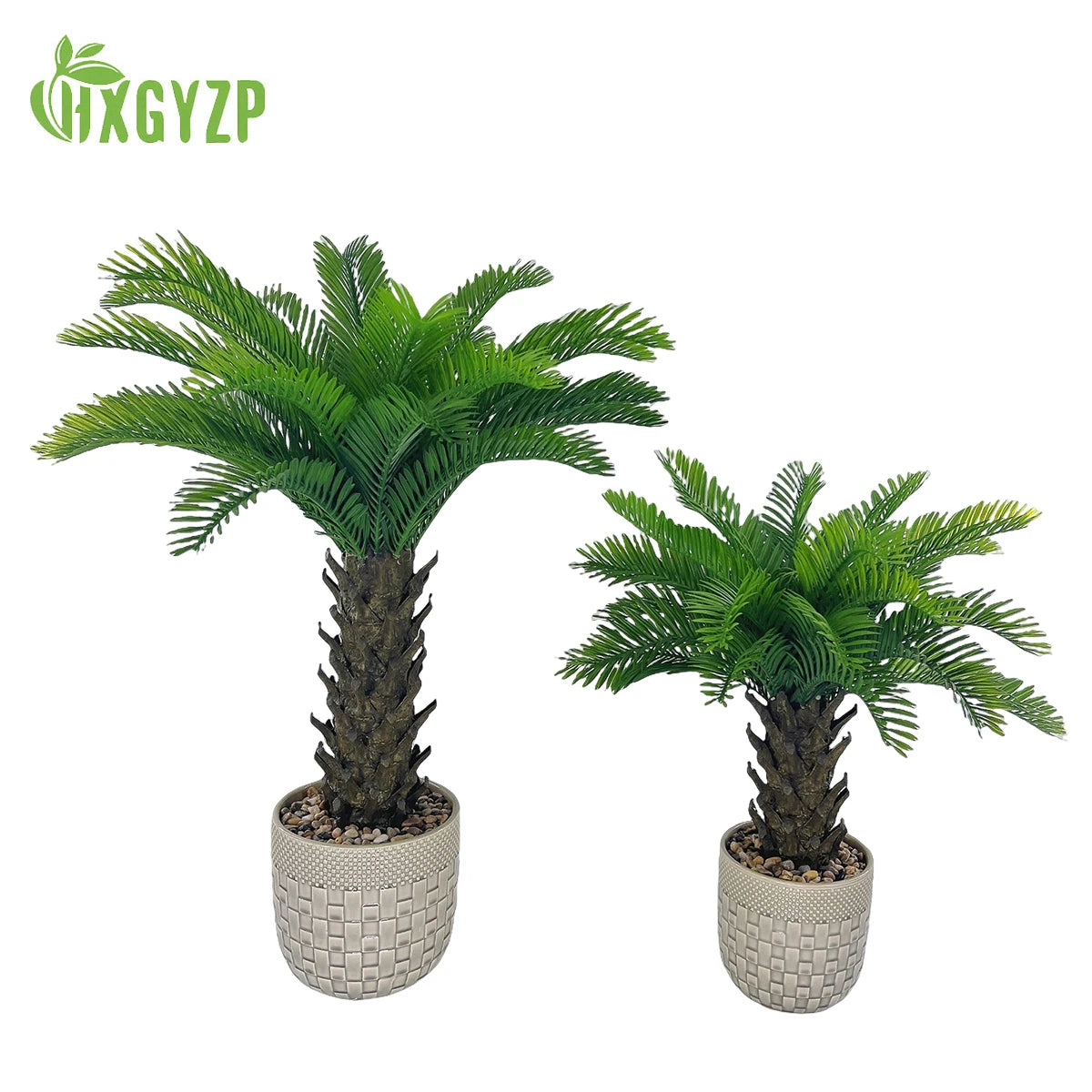 HXGYZP Artificial Coconut Tree Potted Plant Tropical Palm Tree Bonsai Decoration for Home Office Indoor Outdoor 50cm 70cm