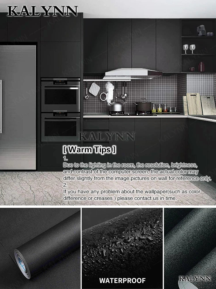 Matte White Peel and Stick Wallpaper, Waterproof, Contact Paper Self-Adhesive, Removable Wall Sticker, for Kitchen Countertop