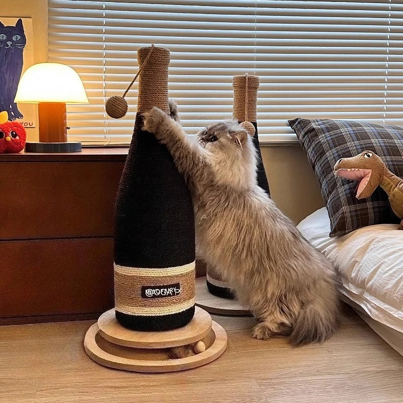 Wine Bottle Sisal Cat Scratching Posts Corner Sofa Wear Resistant Scratching Posts Cats Rope Toys Scratchers Pets Supplies