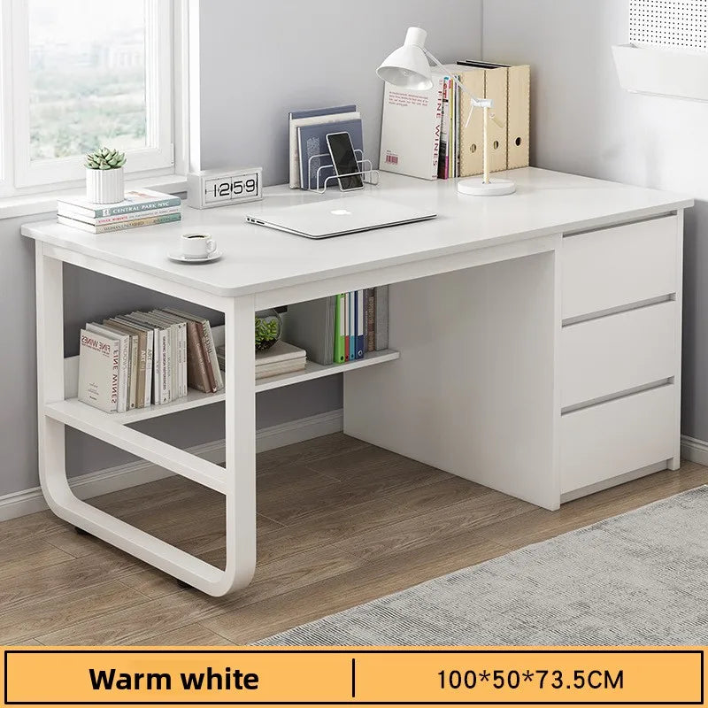 Desk Desktop Computer Desk Simple Home Desk Student Bedroom Bookshelf Integrated Writing Desk