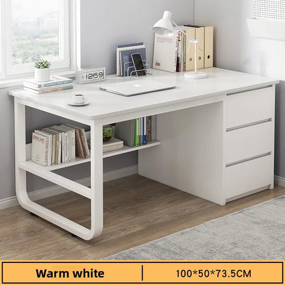 Desk Desktop Computer Desk Simple Home Desk Student Bedroom Bookshelf Integrated Writing Desk