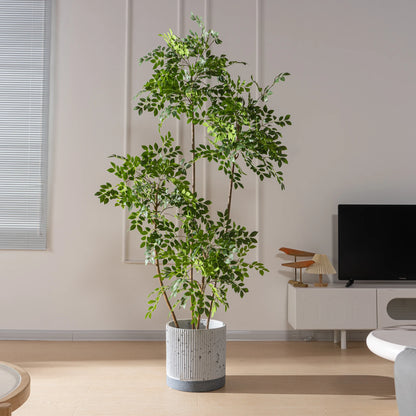 Ulmus Pumila Simulation Tree Indoor And Outdoor Decoration Factory Hot Sale Silk Artificial Plants And Greenery