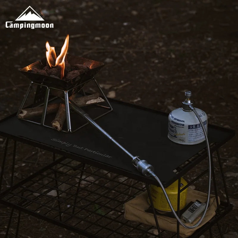 Outdoor Flame Gun Heating Gas Torch BBQ Grill Fire Starter Gas Igniter Isobutane Fire Gun Burner Camping Retractable Fire Torch