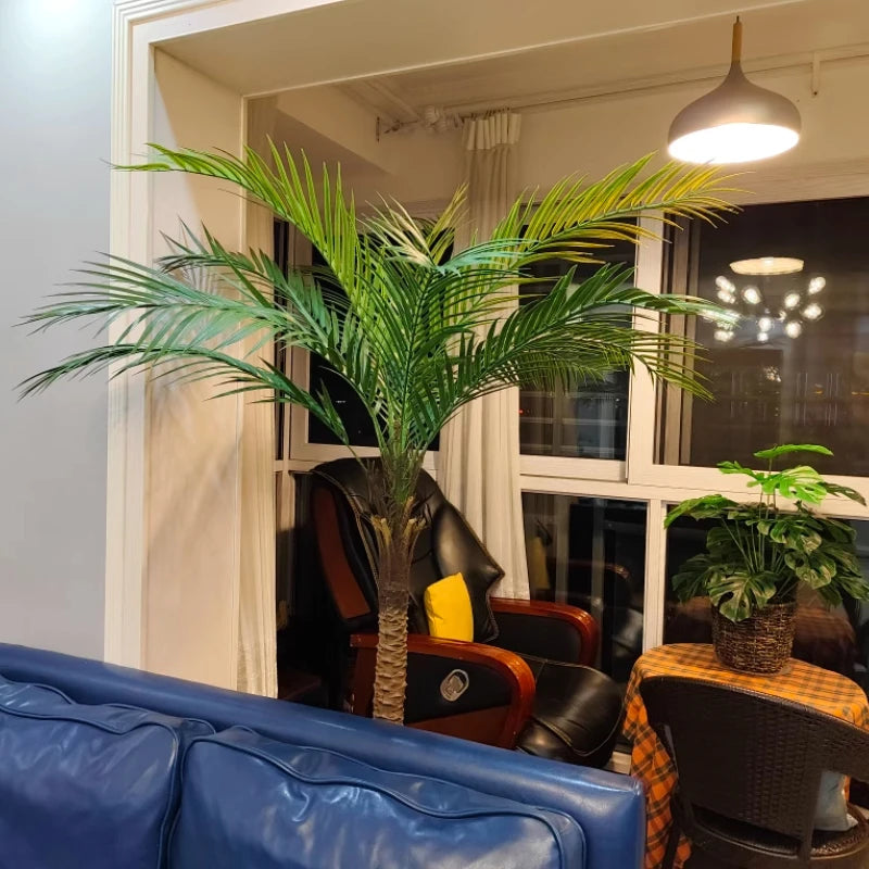 Large Artificial Coconut Tree 200CM To 240CM Fake Palm Tree Tropical Simulation Plant Outdoor Indoor Home Garden Decoration