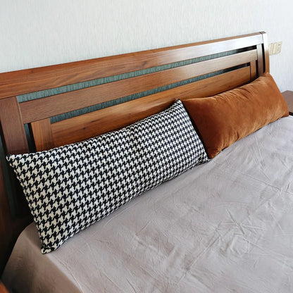 Rectangular Decorative Throw Pillow Cover 30*70cm/35*90cm Solid Color  Velvet Waist Pillowcase Bedside Cushion Cover of Bedroom