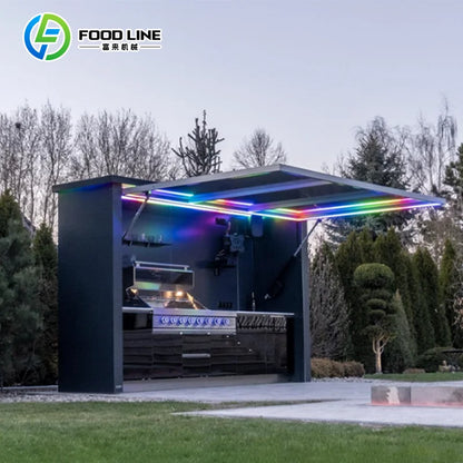 Diy Outdoor Kitchen with Bar Welcome Design Cheapest for Bbq Camping Backyard Cooking Area Custom